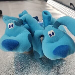 Blue's Clues Kids House Slippers Unisex Sz 7-8 Y2K Viacom Int. VTG 2000s NWT